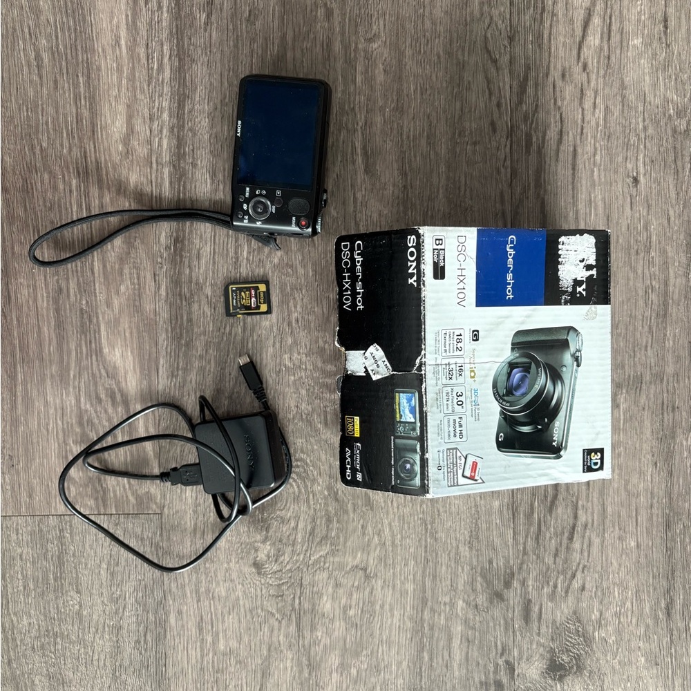 Sony Cyber-shot DSC-HX10V Black Digital Camera with Accessories